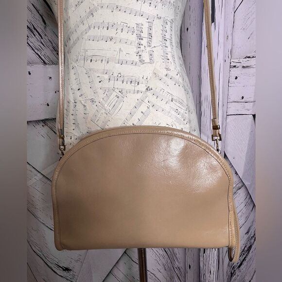 VINTAGE ETRA Leather Crossbody/Wristlet Tan - Picture 4 of 8